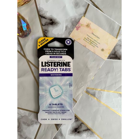 Listerine Ready! Tabs | Whitening Tablets | Polar Mint | Fight Bad Breath - Picture 2 of 8